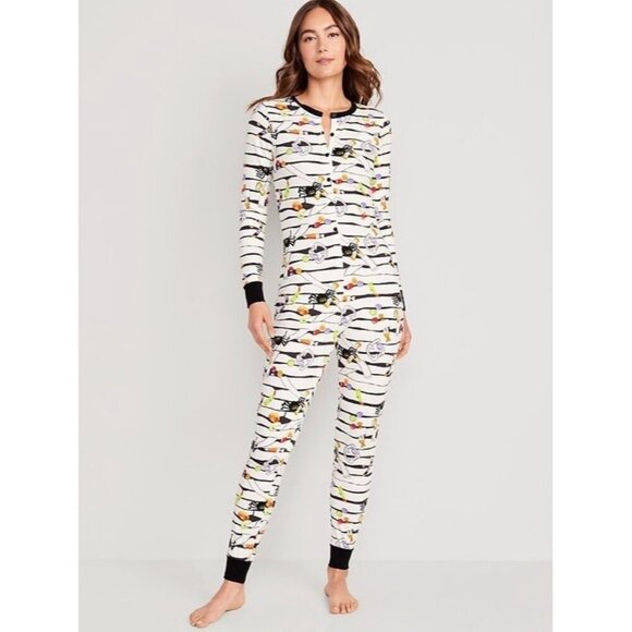 Old Navy Halloween Pajamas Sz Small Matching Family Glow in the Dark Mummy Eyes - Picture 6 of 15